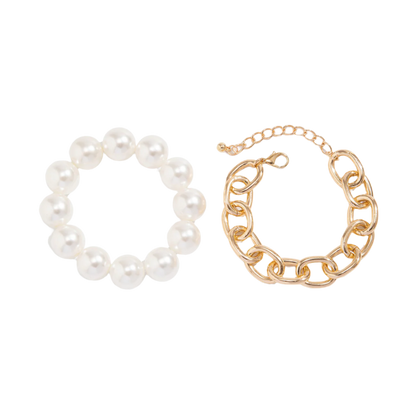 Big Round Bead Pearl Bracelet