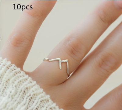 Mountain-Shaped Copper Ring