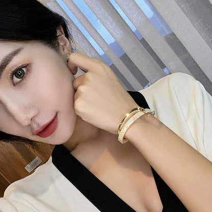 Shellfish Plate Metal Bracelet