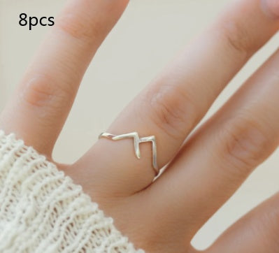 Mountain-Shaped Copper Ring