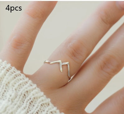 Mountain-Shaped Copper Ring