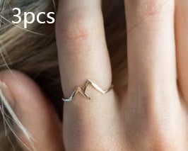 Mountain-Shaped Copper Ring