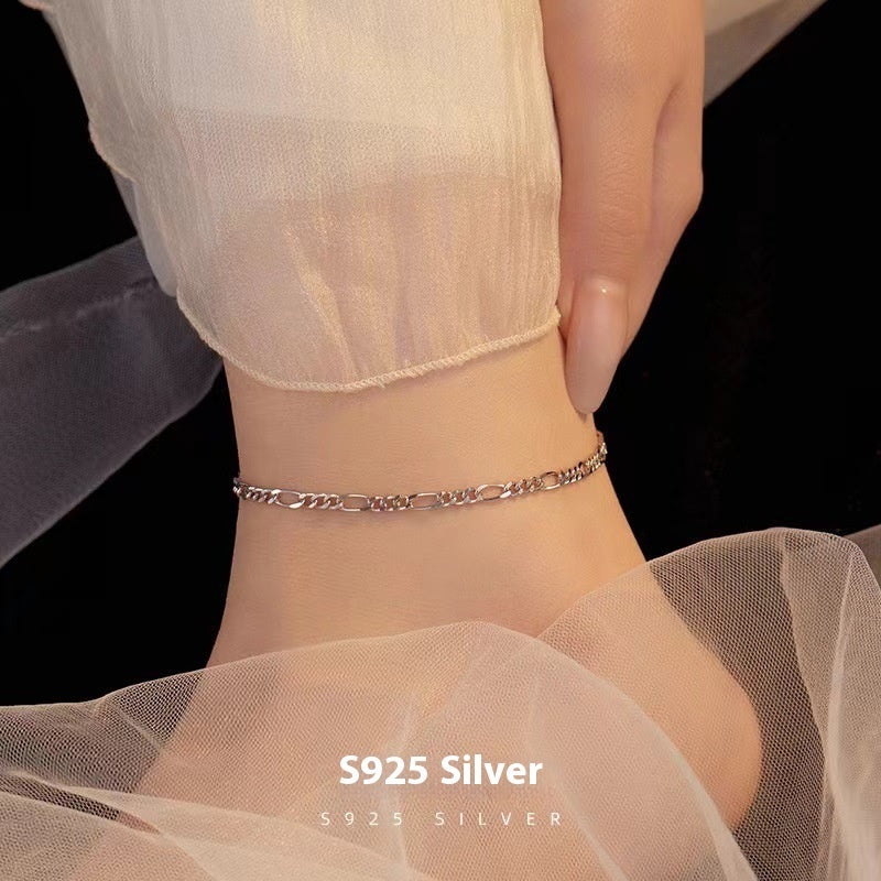 Sterling Silver Anklet Set