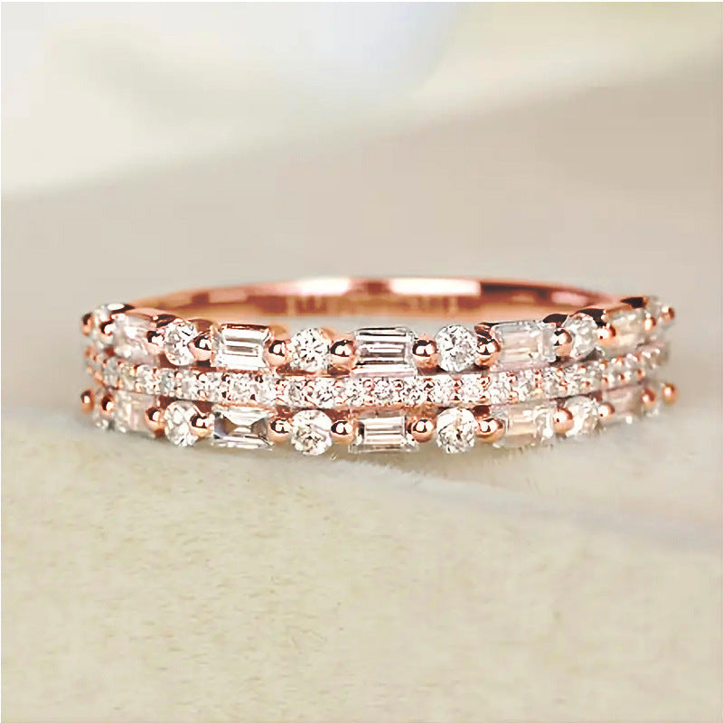 Three-Layer Circle Ring