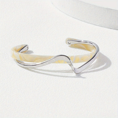 Shellfish Plate Metal Bracelet