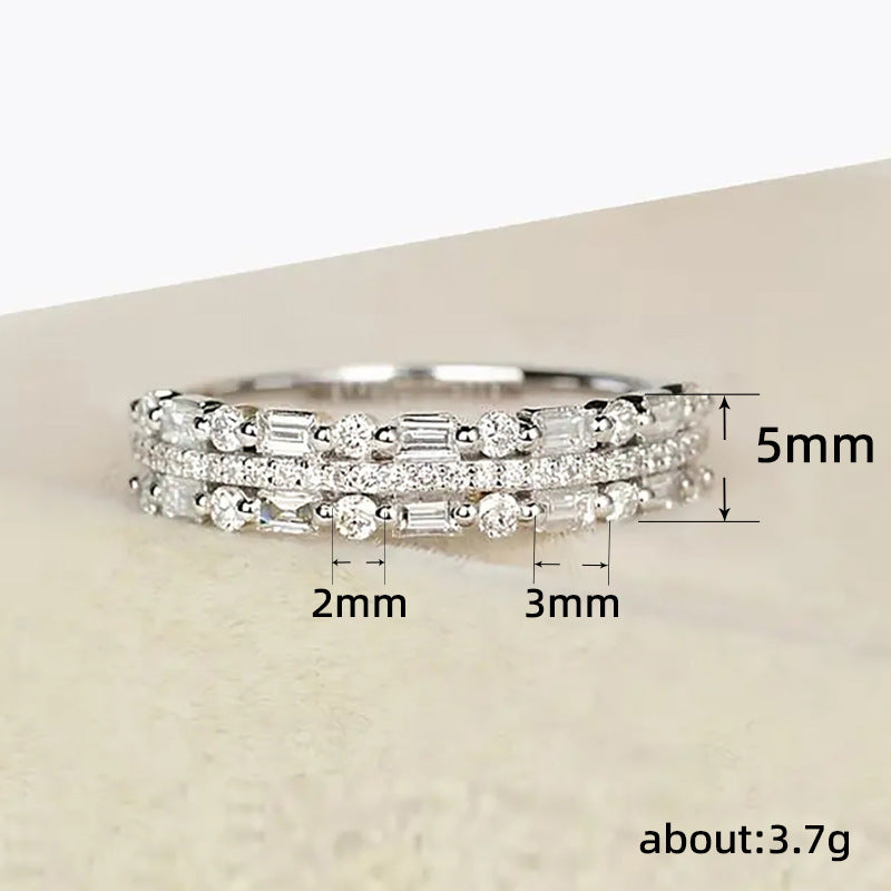 Three-Layer Circle Ring