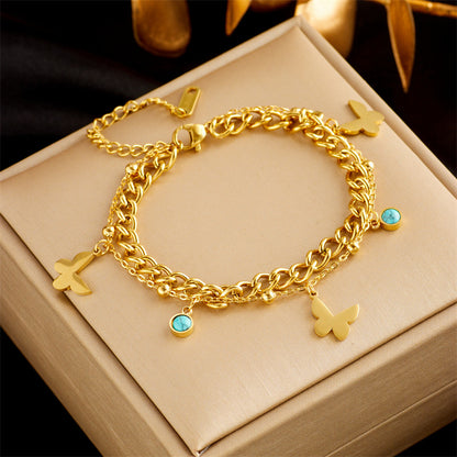 Gold Plated Snake Chain Bracelet