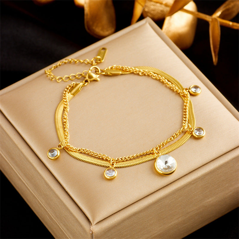 Gold Plated Snake Chain Bracelet
