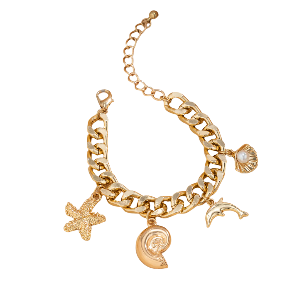 Boho Conch & Dolphin Choker Set