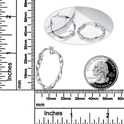 Endless Hoop Twist Earrings