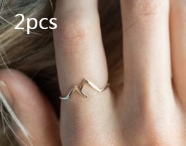 Mountain-Shaped Copper Ring