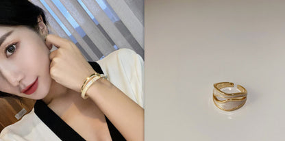 Shellfish Plate Metal Bracelet