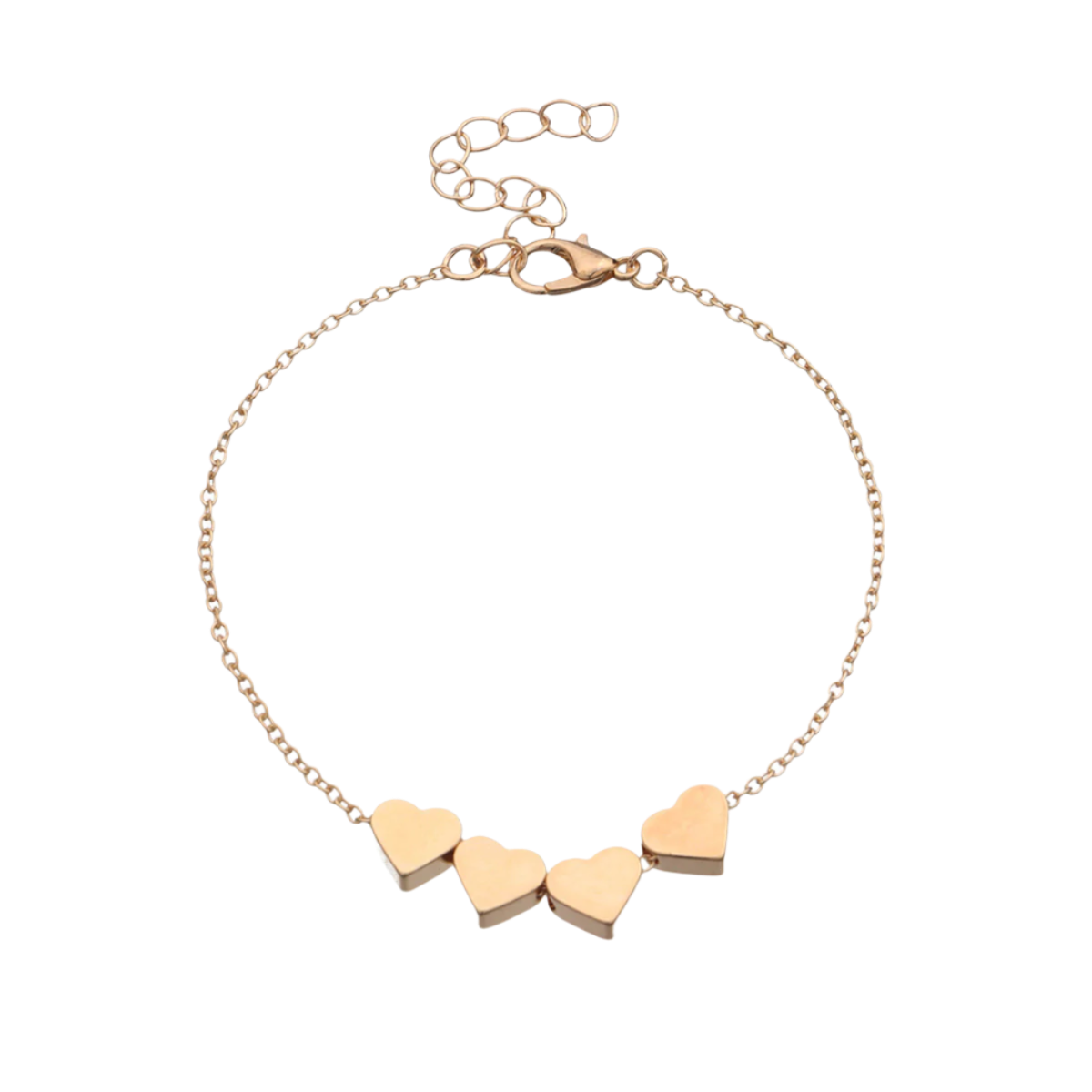 Thin Heart Chain Bracelet