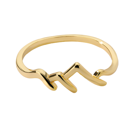 Mountain-Shaped Copper Ring