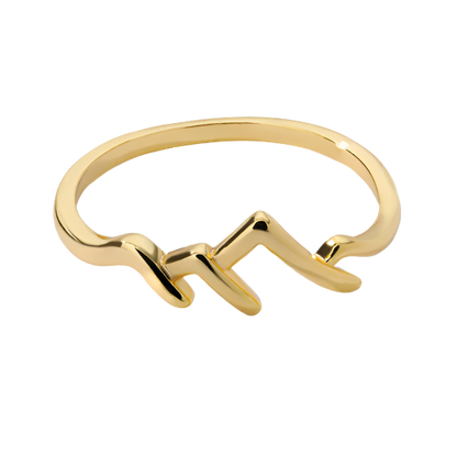 Mountain-Shaped Copper Ring
