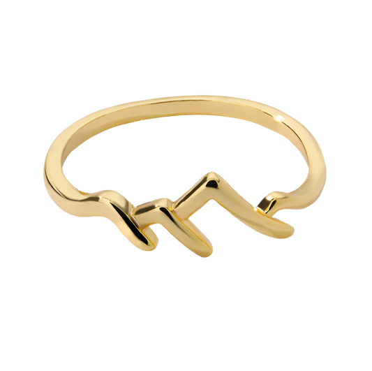 Mountain-Shaped Copper Ring